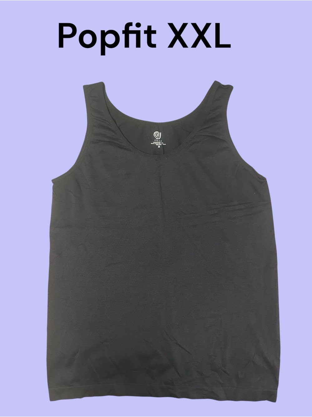 POP Fit Black Women's Tank Top XXL